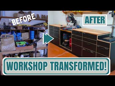 Hours of Work for My Biggest Workshop Upgrade Yet // Mitre Station Build