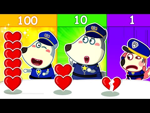 Which Police Is Most Loved? 100 Layers of Love - Wolfoo Pretend Play Police with Mommy!
