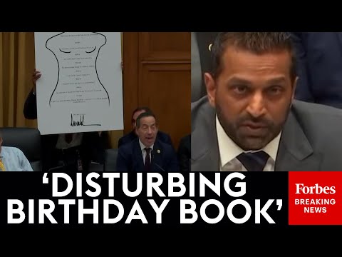JUST IN: Jamie Raskin Demands Answers From Kash Patel About Alleged Trump Birthday Card To Epstein