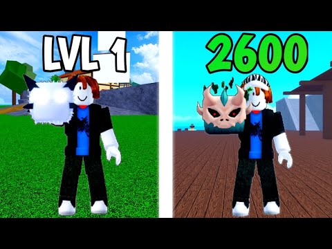 Blox Fruits Noob To MAX But Every 100 Levels I Roll A Fruit [FULL MOVIE]