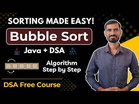 Bubble Sort Algorithm in Java (DSA) | Step-by-Step Code + Time & Space Complexity 💻
