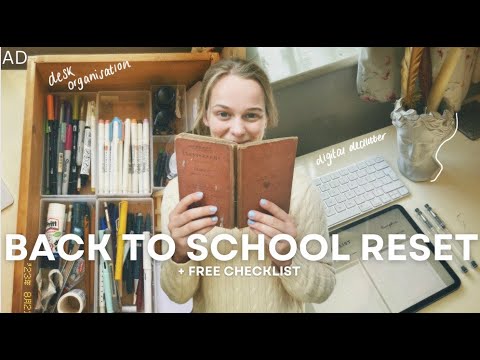 How I'm Resetting for Back to University + free checklist