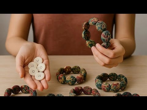 Old buttons - New bracelet💫Made 20 pieces and sold them all💵