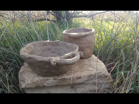 Поиск глины в природе, её обработка и примитивная лепка