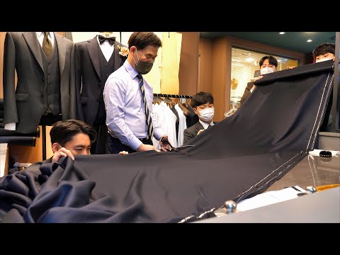 Every Stitch Is Art. A Master Tailor’s Custom Suit Process with 40 Years of Experience