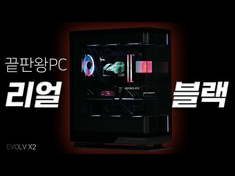 Phanteks EVOLV X2 Real Black Ultimate Fish Tank Case Computer Neatly Assembled. AMD 9800X3D RTX 5...