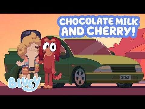 Chocolate Milk and Cherry 🍫 🍒 💙 | Bluey Valentine's Day Clip 🥰 | Clip from Tradies | Bluey