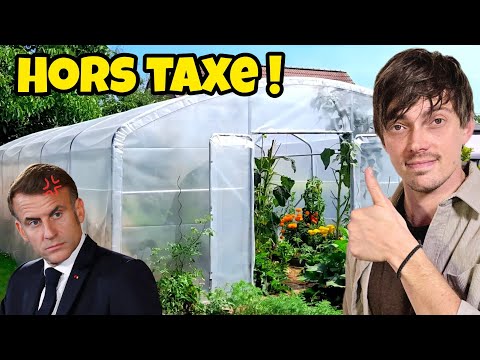 Comment éviter la TAXE pour les SERRES de jardin + visite de la serre en Décembre