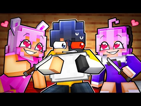 ONE BOY at an ALL YANDERE Sleepover!