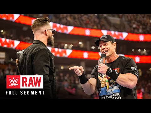 FULL SEGMENT — John Cena accepts Austin Theory's WrestleMania challenge: Raw, March 6, 2023