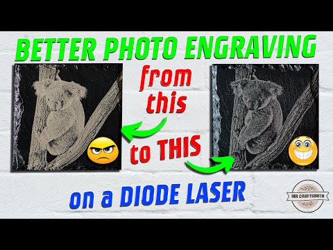 Photo Engraving on Slate with a Diode Laser