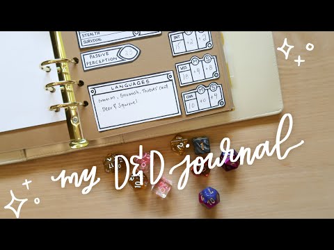 a tour of my dungeons & dragons notebook 🦉