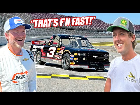 Dale Jr. Drives the Dale Truck! (blew his mind)