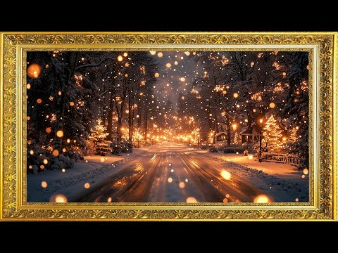 Golden Christmas Glow | 2 Hrs Relaxing Holiday TV Screensaver in 4K
