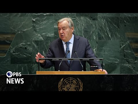 WATCH: U.N. Secretary-General António Guterres speaks at 2025 United Nations General Assembly