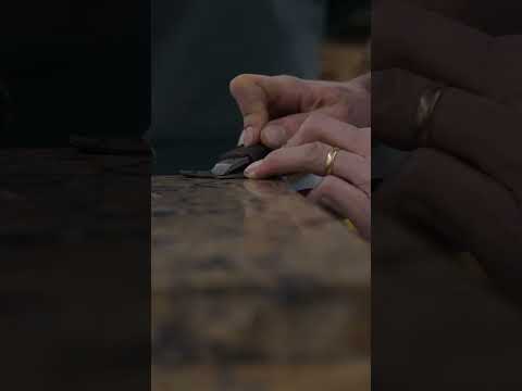 🔥 PREP PHASE 🇺🇸  Such thick leather needs to be skived down to insure maximum comfort @jkbootsusa