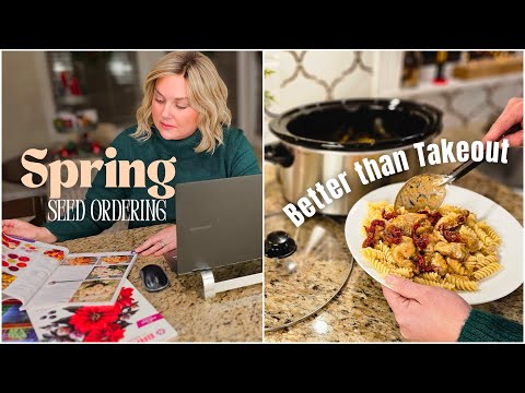 2 Crockpot Meals: Beef & Broccoli, Marry Me Chicken + Spring Seeds. Easy Dinner recipes