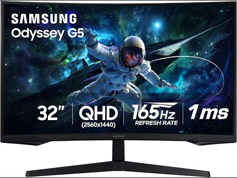 Samsung Odyssey G55C 32" QHD Curved Gaming Monitor Review – 165Hz, 1ms, HDR10