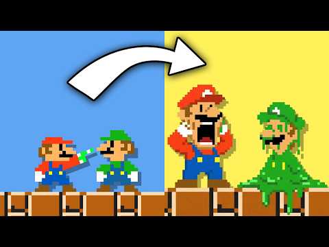 Mario but everything YOU touch turns to Slime! - BTG Reacts to funny Mario videos!