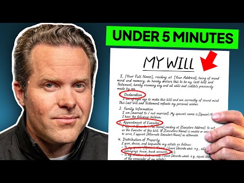 How to Make a LEGAL Will in 5 Minutes [Wealth Lawyer Explains]