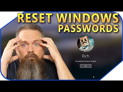 Microsoft and Local Account Password Reset