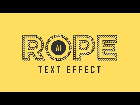 How to Transform TEXT into ROPE in Illustrator
