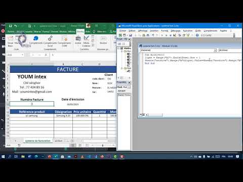 Système d'archivage de factures avec excel