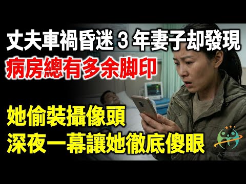 丈夫車禍昏迷3年，妻子卻發現病房總有多餘腳印，她偷偷安裝攝像頭，深夜一幕讓她徹底傻眼！