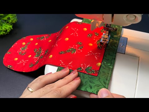 Sew 2 Items From 2 Pieces of Fabric Scraps as Christmas Gifts