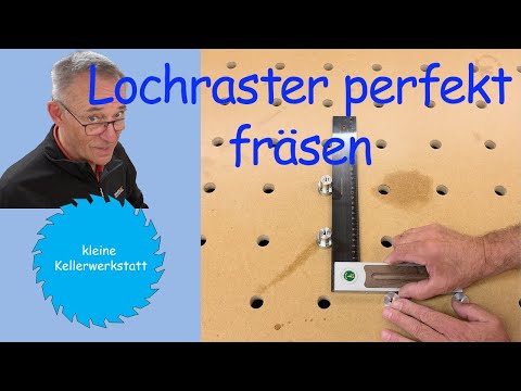Lochraster päzise in eine Werkank fräsen