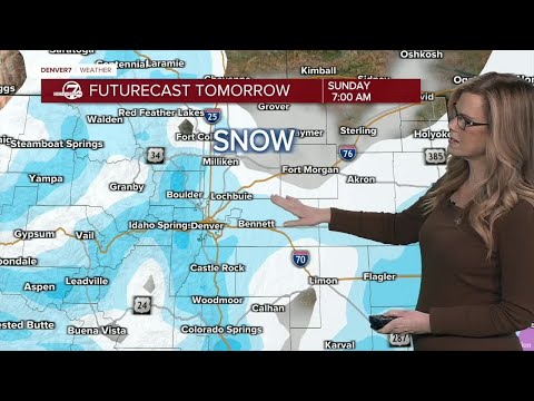 Very cold air and snow move in for Sunday