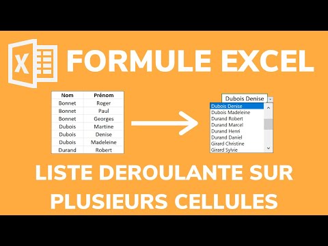 Excel: Faire une liste déroulante sur plusieurs cellules - Docteur Excel
