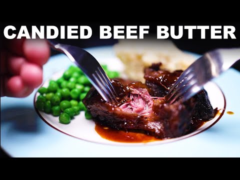 Glazed braised short ribs