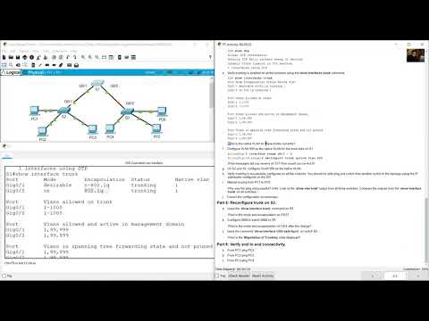 3.5.5 Packet Tracer - Configure DTP