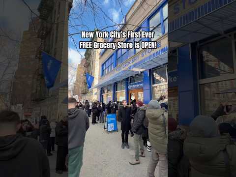 Free Grocery Store in NYC Helping the Community 🛒❤️