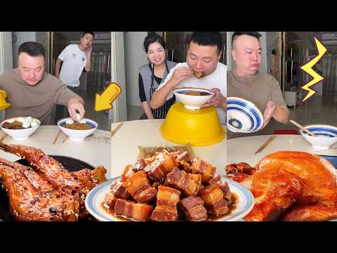 自私老公想独吞鸡腿，我把肉全部吃光，让他饿肚子【勇哥勇嫂来了】