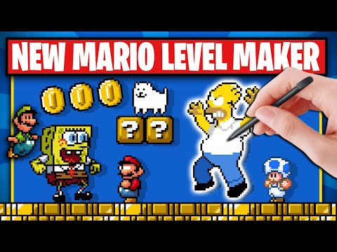 New Mario Game That Lets You Make Custom Characters and Levels!