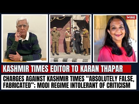 Charges Against Kashmir Times “Absolutely False, Fabricated”; Modi Regime Intolerant of Criticism