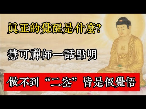 真正的覺醒是什麼？慧可禪師一話點明：做不到“二空”皆是假覺悟！#佛教 #佛家 #佛法 #佛學知識 #佛學智慧 #修心修行 #佛教文化 #禪悟人生 #傳統文化