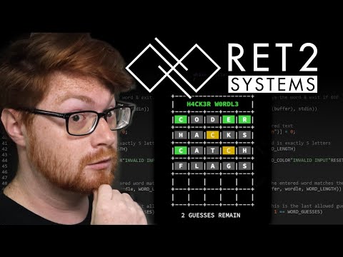 Hacking WORDLE ?! x64 "pwn" Binary Exploitation - RET2 WarGames Platform