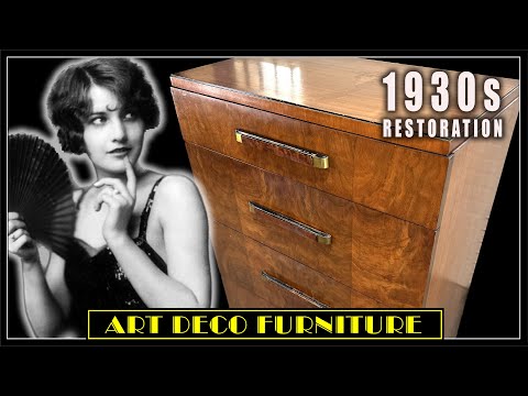 Discovering the HISTORY of this furniture had us STUNNED - Art Deco restoration