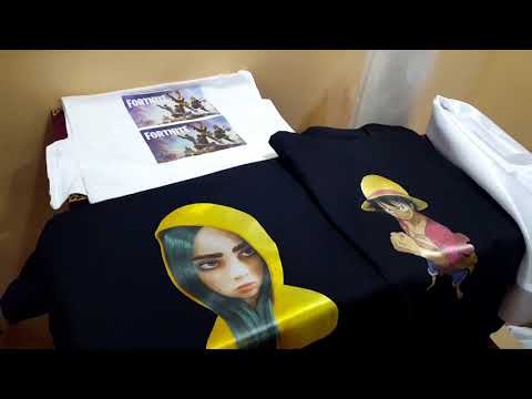 الطباعة على قماش البوليستر بطابعات السبليمشن وتثبيته على التيشرت