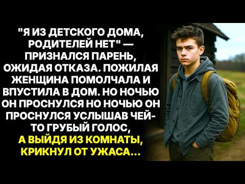После детского дома парню негде было остановиться, старушка приютила его, но ночью  пришел в ужас...