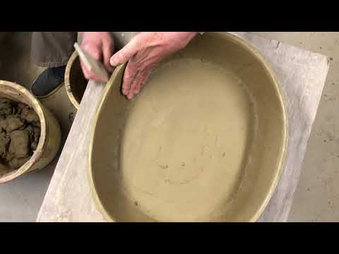 中野行山　盆栽鉢の作り方　Nakanogyozan how to make "HIMOZUKURI" Part1