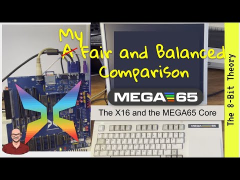 Commander X16 and MEGA65-Core Side by Side