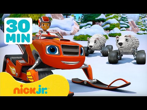 Вспыш и чудо-машинки | Снежные превращения Вспыша! 🛷 Со снегоходом Вспыш и не только! | Nick Jr.