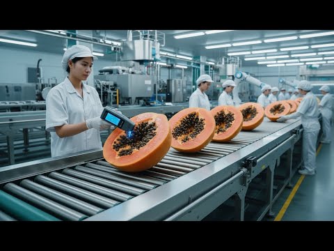 How It's Made: Papaya Factory: From Farm to Dessert (The Whole Process)
