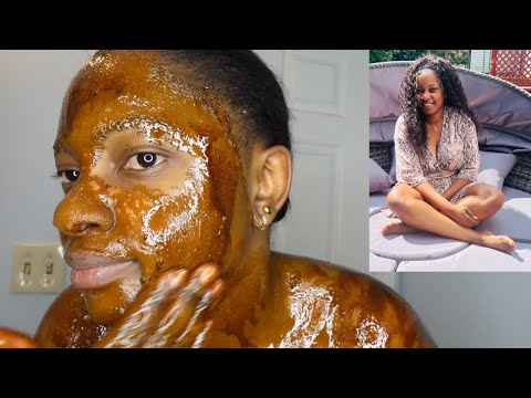 HOMEMADE COFFEE SCRUB 4 ingredients / 5 min | THE SECRET OF MY COMPLEXION | Amina mya #scrub