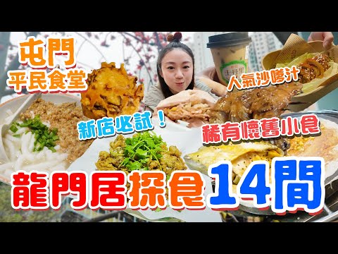 【屯門平民食堂Ep.11】屯門龍門居宵夜大探索！一次過遊覽14間食6間！稀有懷舊小食！人氣沙嗲汁！ 新店煎餅必試！炸蠔餅究竟好唔好食？▲雅軒試食報告 [[中字]]