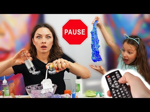 ПАУЗА СЛАЙМ ЧЕЛЛЕНДЖ Чуть НЕ Лопнули ОТ СМЕХА / Вики Шоу 13+